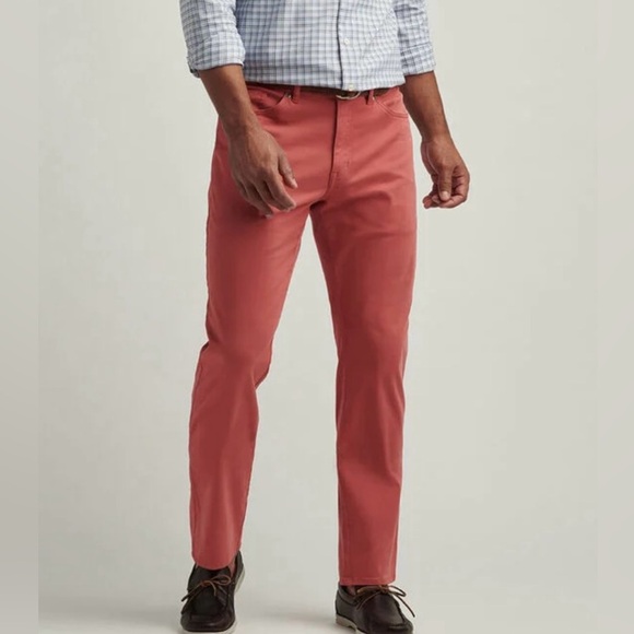 Peter Millar Performance Five-Pocket Pants in Color “Cape Red” SIZE 36 / 30 - Picture 1 of 12